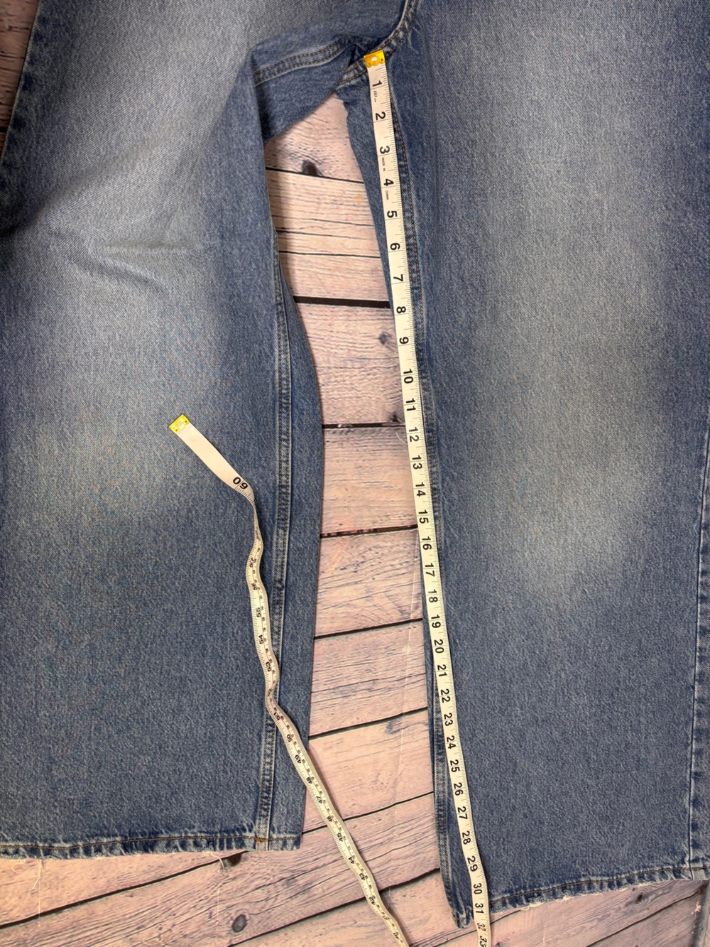 & Denim Wide Leg High Waist Boho Preppy Casual Classic Minimalist Jeans 14 - Picture 10 of 12